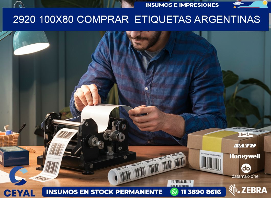 2920 100X80 COMPRAR  ETIQUETAS ARGENTINAS