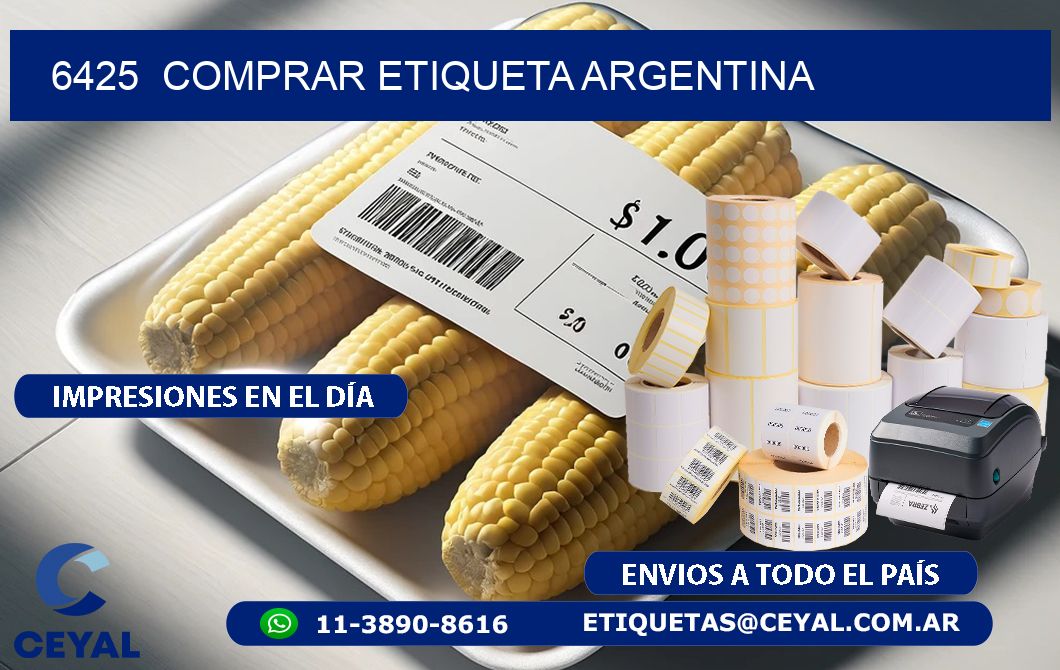 6425  COMPRAR ETIQUETA ARGENTINA