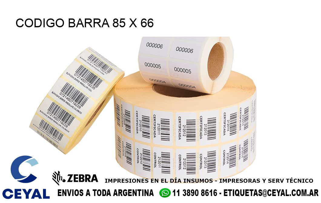 CODIGO BARRA 85 x 66