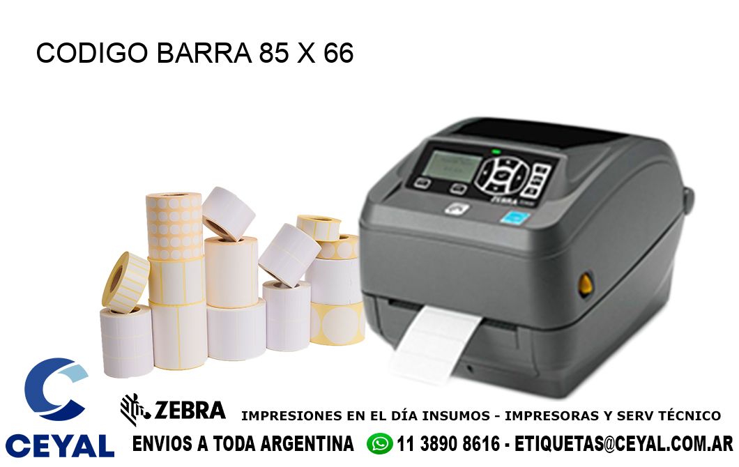 CODIGO BARRA 85 x 66