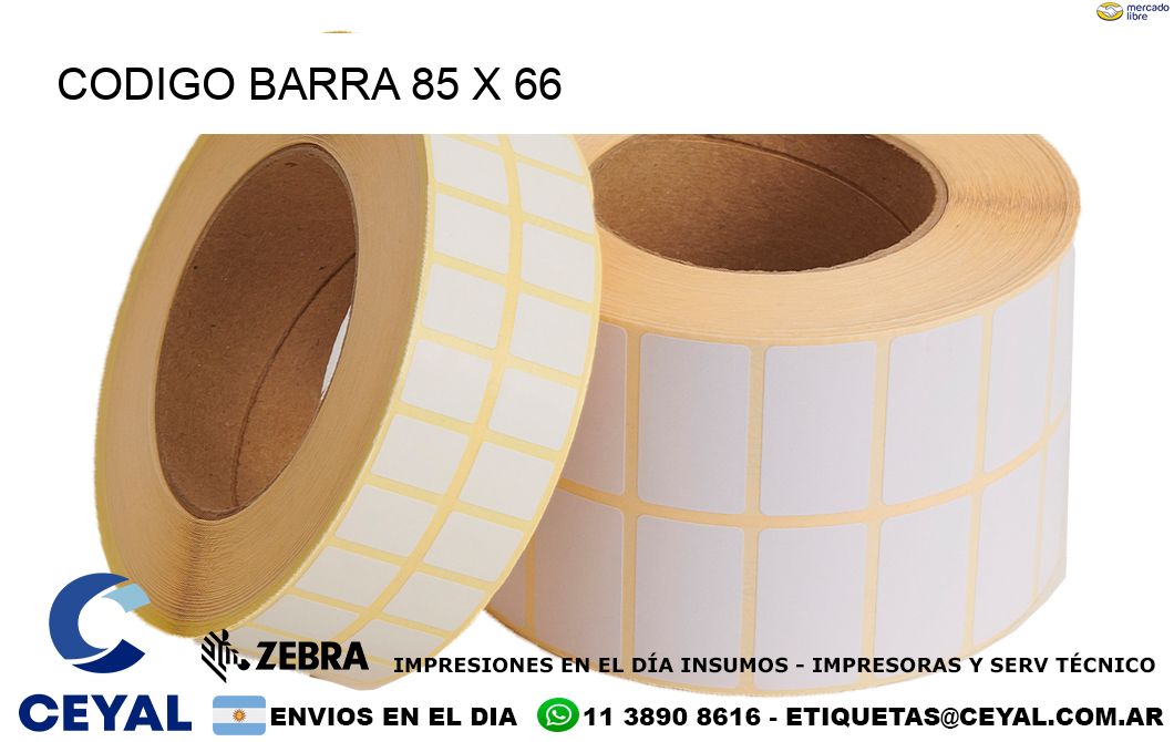 CODIGO BARRA 85 x 66