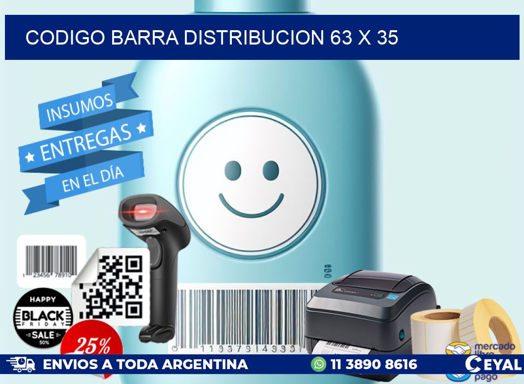 CODIGO BARRA DISTRIBUCION 63 x 35