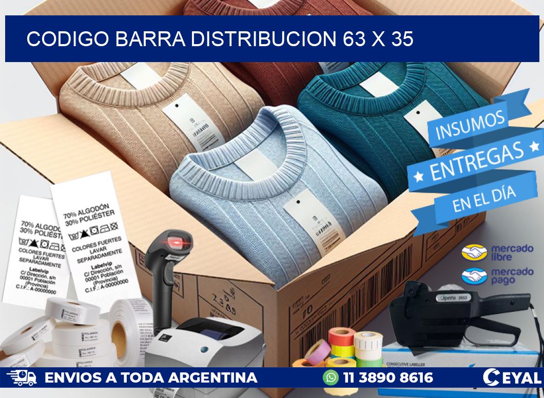 CODIGO BARRA DISTRIBUCION 63 x 35