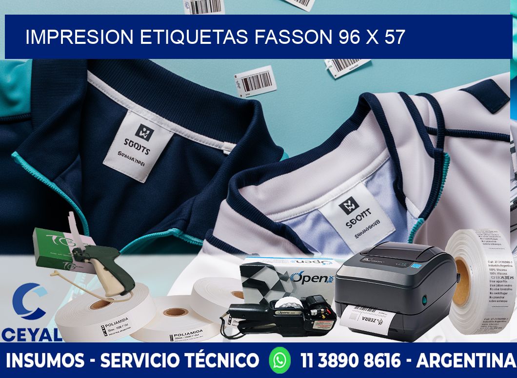 IMPRESION ETIQUETAS FASSON 96 x 57