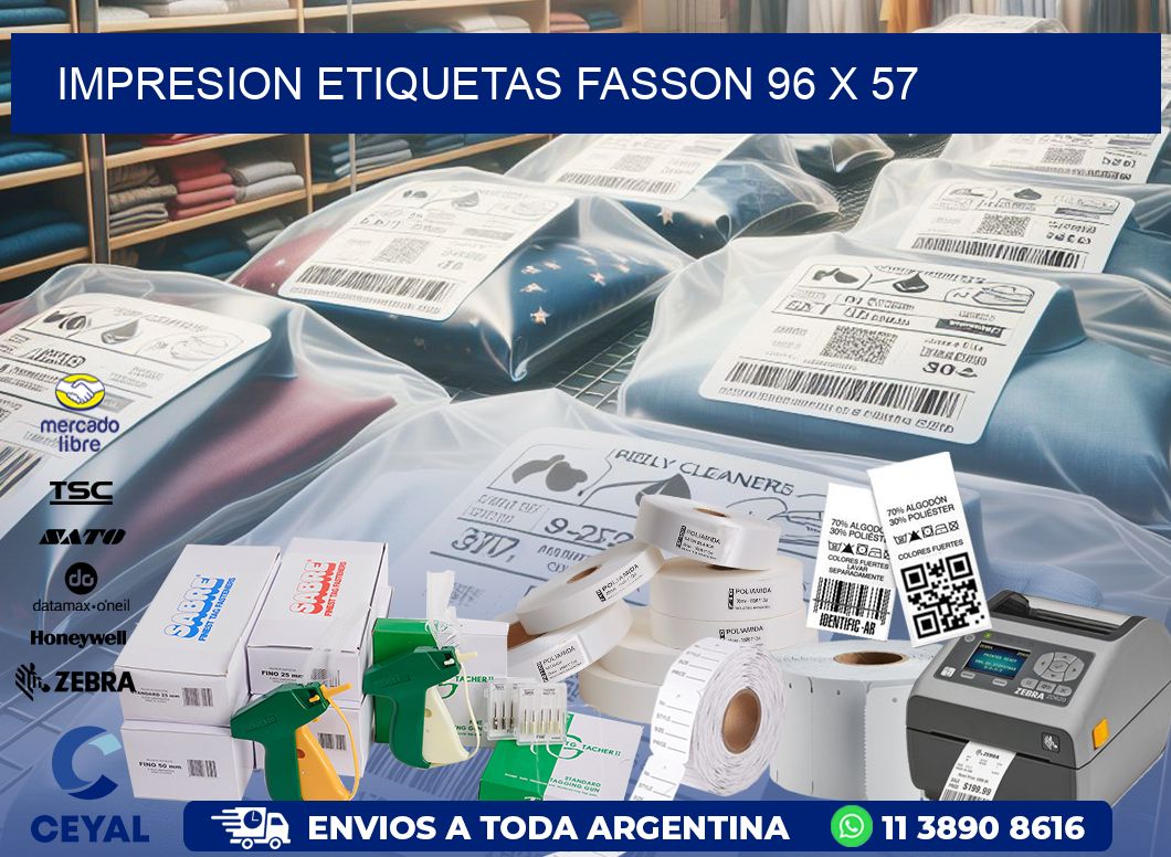 IMPRESION ETIQUETAS FASSON 96 x 57