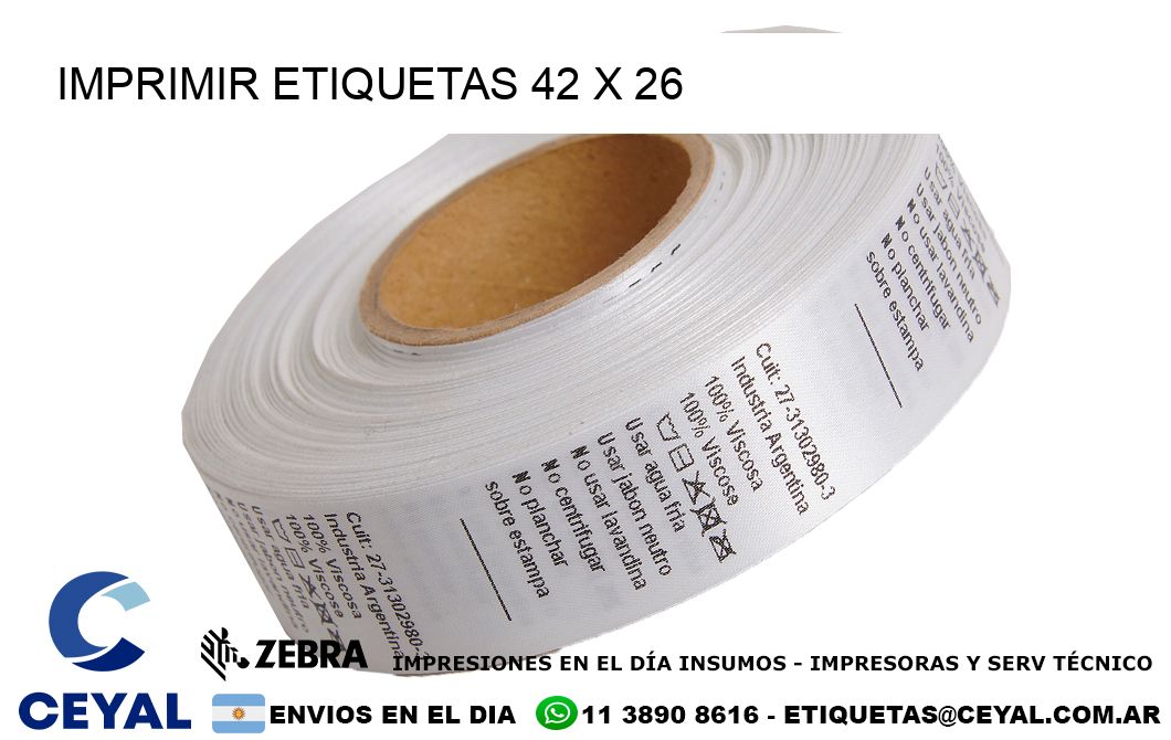 IMPRIMIR ETIQUETAS 42 x 26