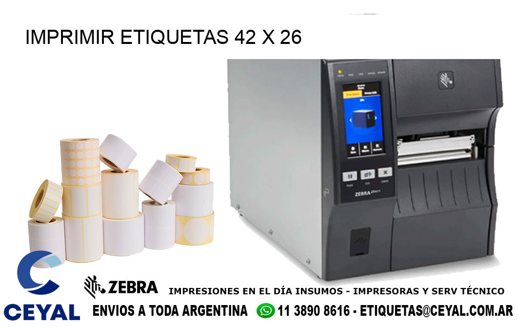 IMPRIMIR ETIQUETAS 42 x 26