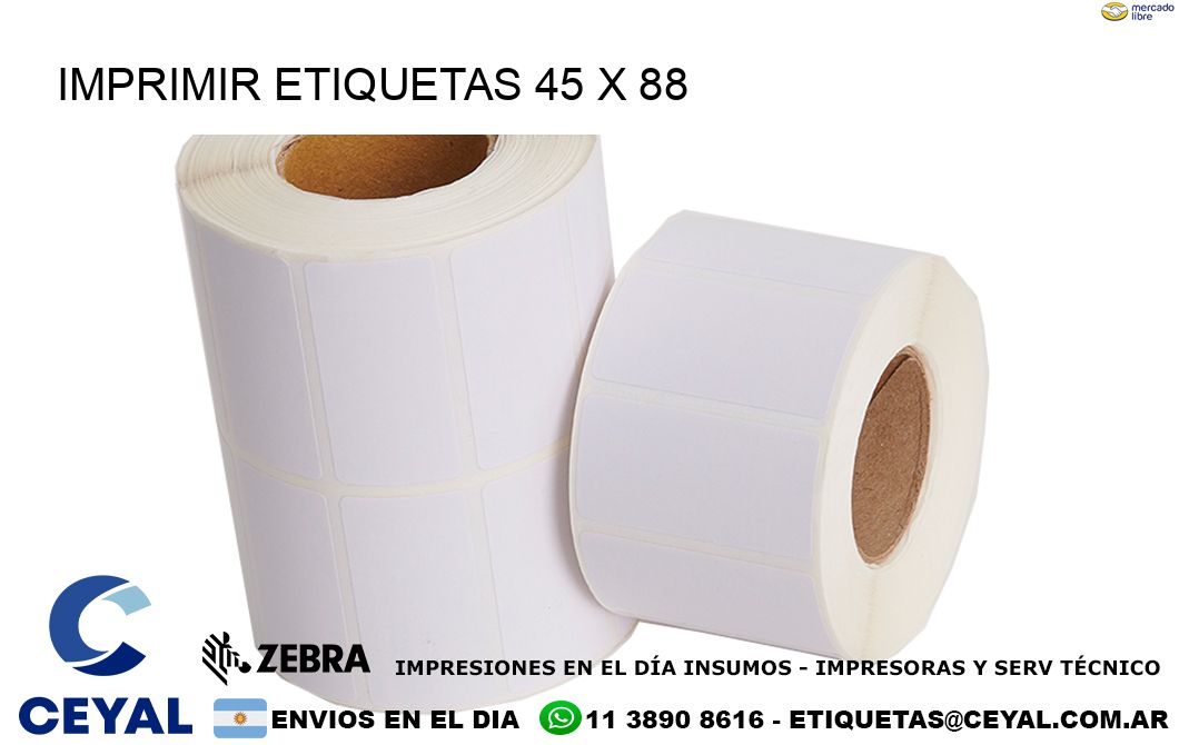 IMPRIMIR ETIQUETAS 45 x 88