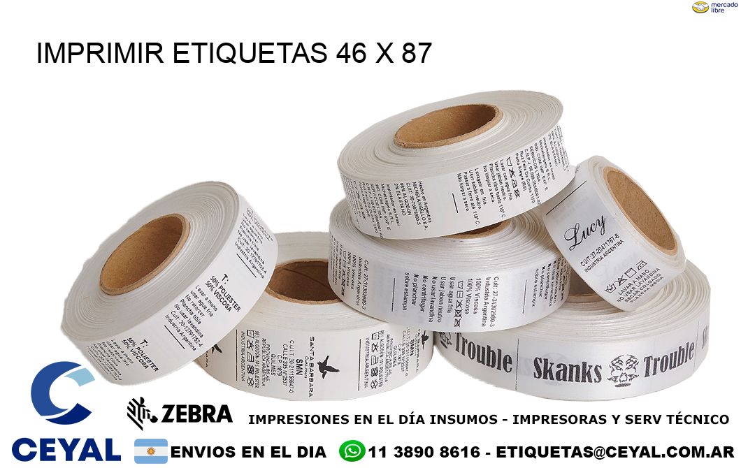 IMPRIMIR ETIQUETAS 46 x 87