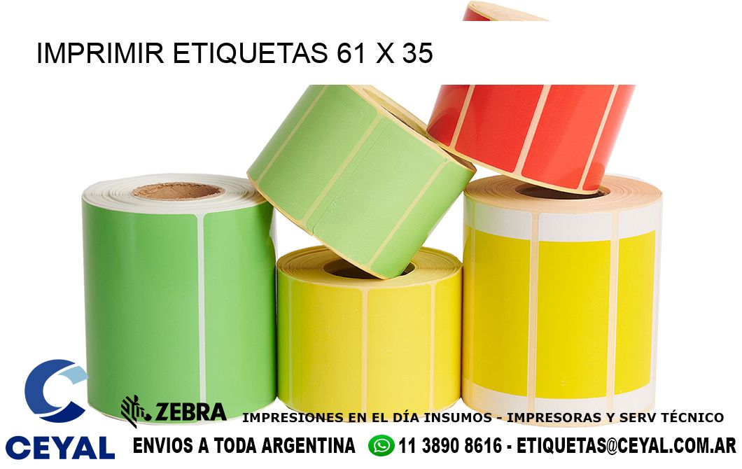 IMPRIMIR ETIQUETAS 61 x 35