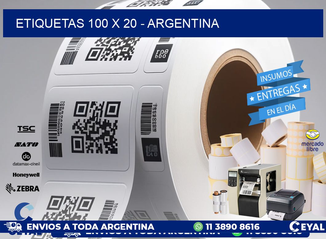 ETIQUETAS 100 x 20 - ARGENTINA