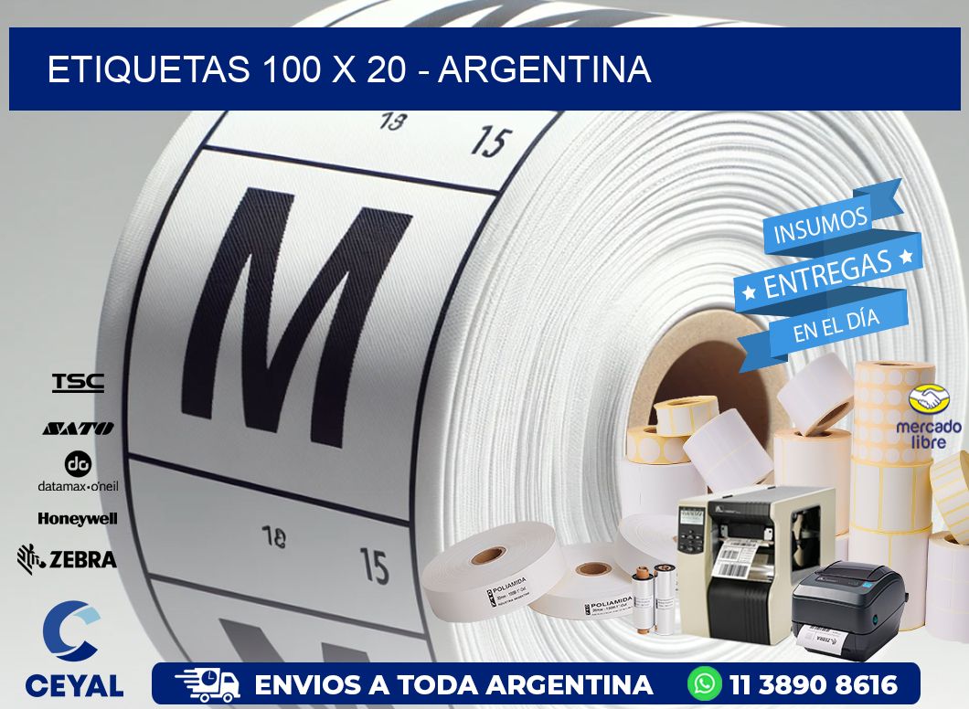 ETIQUETAS 100 x 20 - ARGENTINA