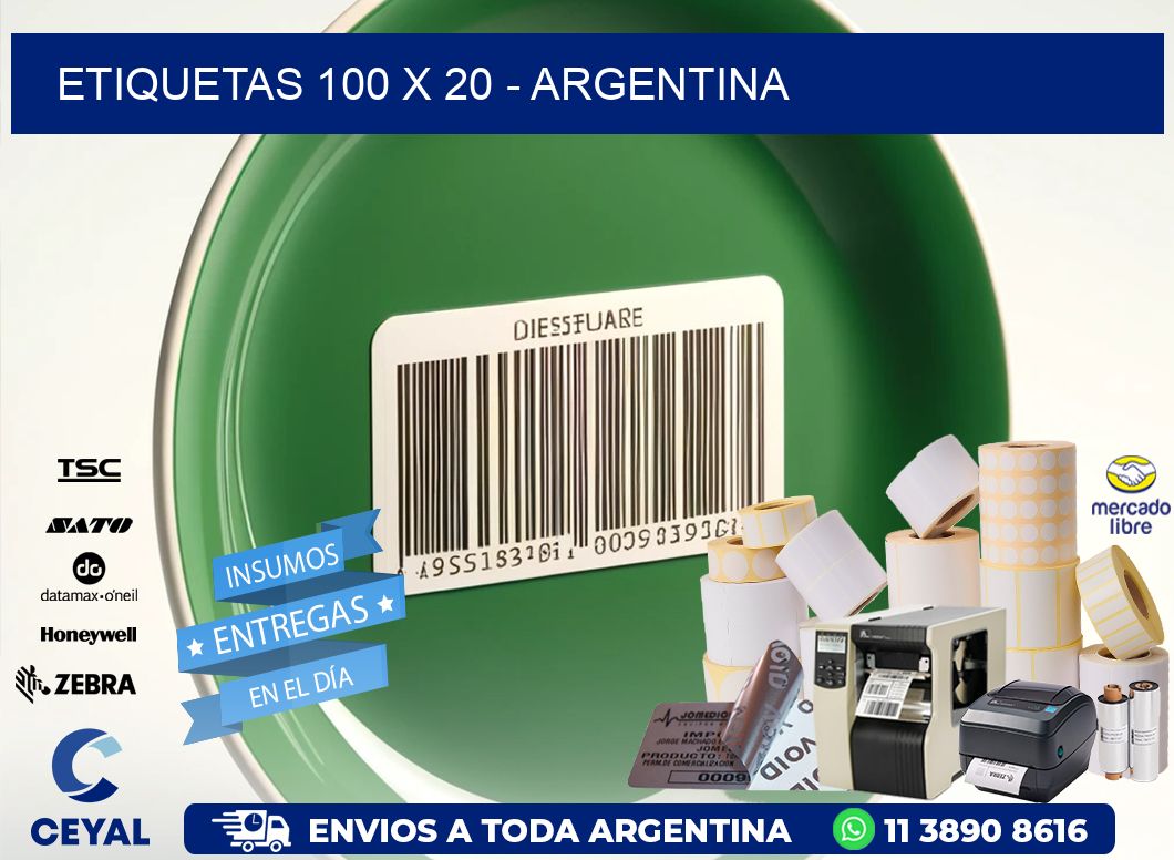 ETIQUETAS 100 x 20 - ARGENTINA