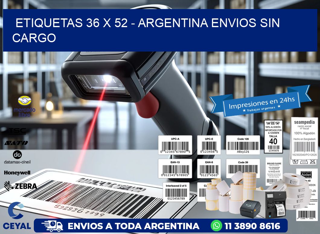 ETIQUETAS 36 x 52 – ARGENTINA ENVIOS SIN CARGO