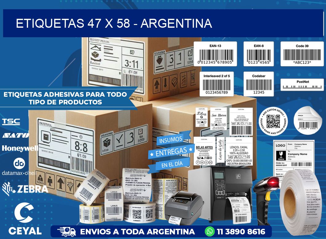 ETIQUETAS 47 x 58 - ARGENTINA