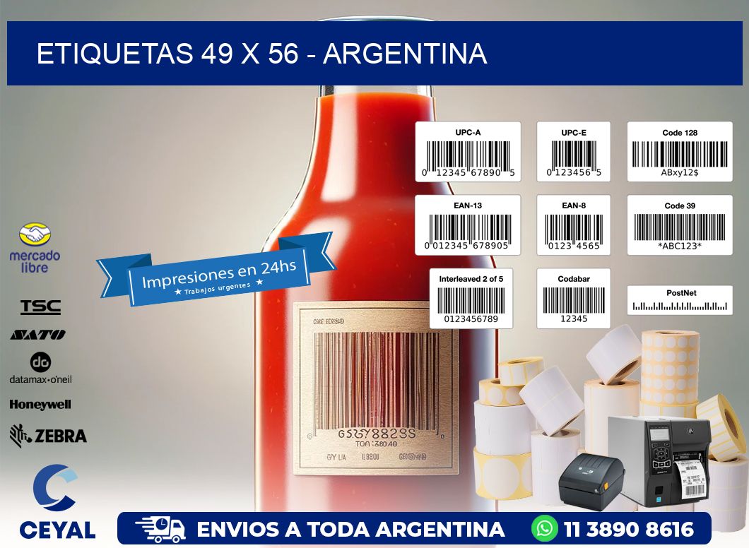 ETIQUETAS 49 x 56 - ARGENTINA