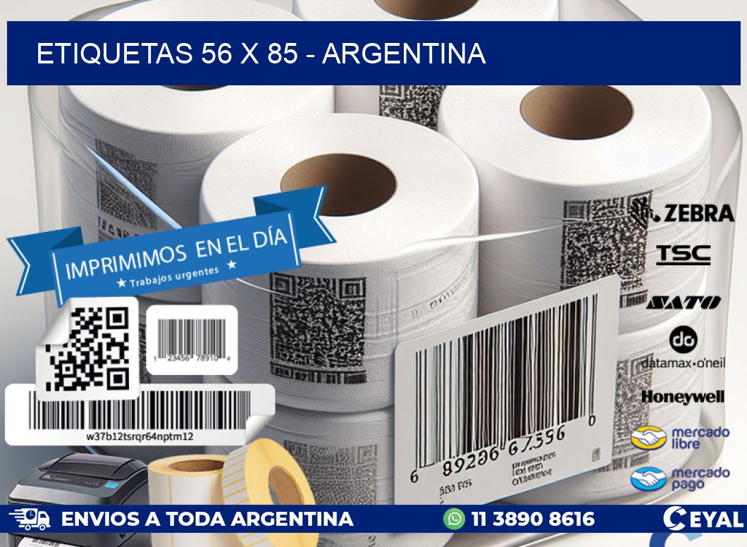 ETIQUETAS 56 x 85 - ARGENTINA