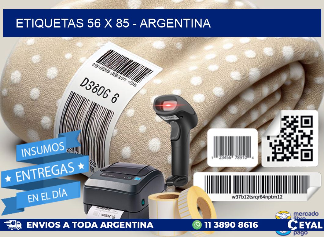 ETIQUETAS 56 x 85 - ARGENTINA