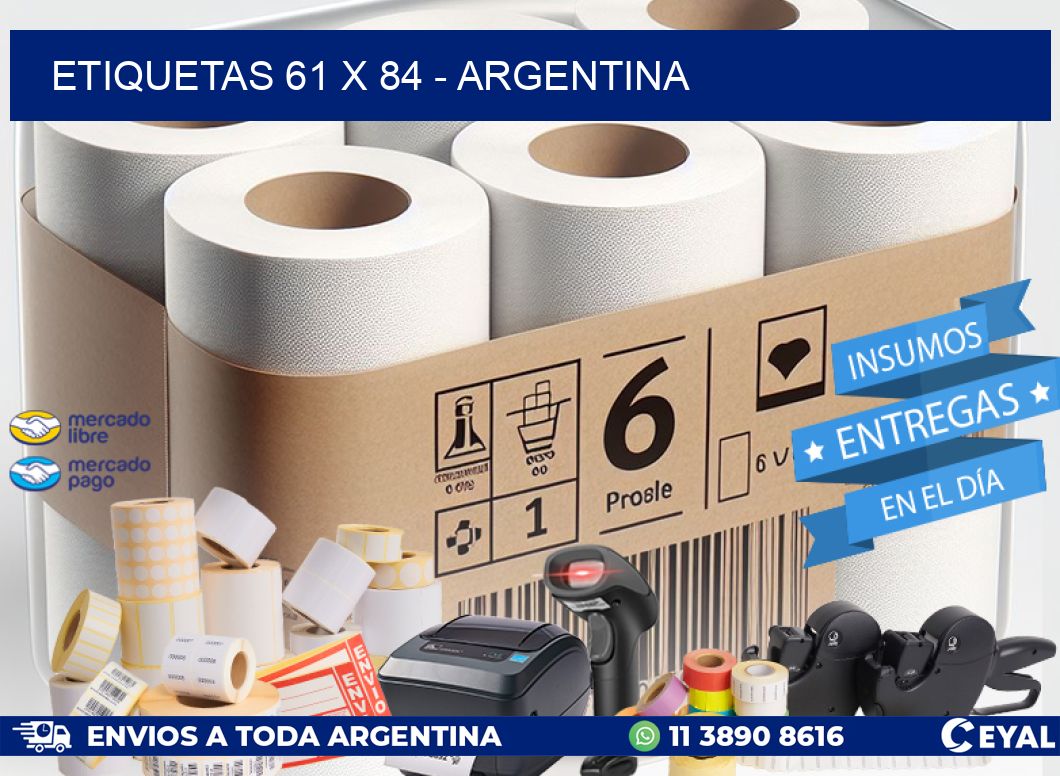 ETIQUETAS 61 x 84 - ARGENTINA