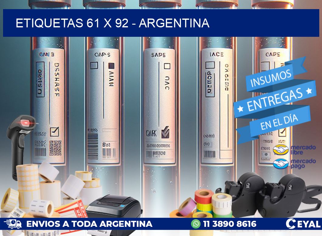 ETIQUETAS 61 x 92 - ARGENTINA