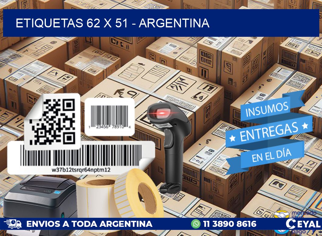 ETIQUETAS 62 x 51 - ARGENTINA