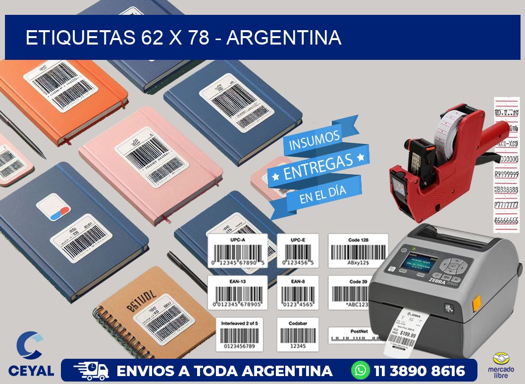 ETIQUETAS 62 x 78 - ARGENTINA