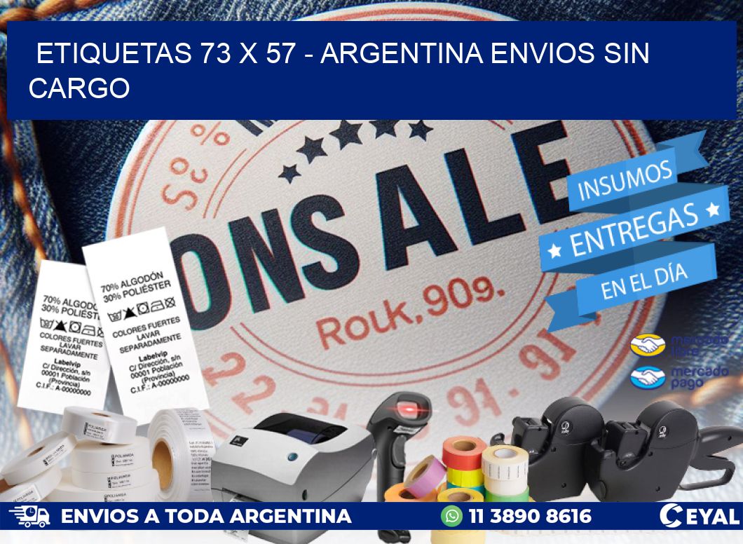 ETIQUETAS 73 x 57 – ARGENTINA ENVIOS SIN CARGO