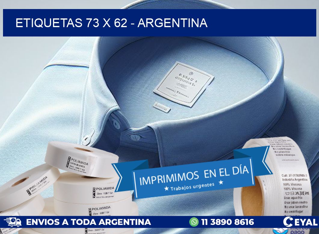 ETIQUETAS 73 x 62 - ARGENTINA