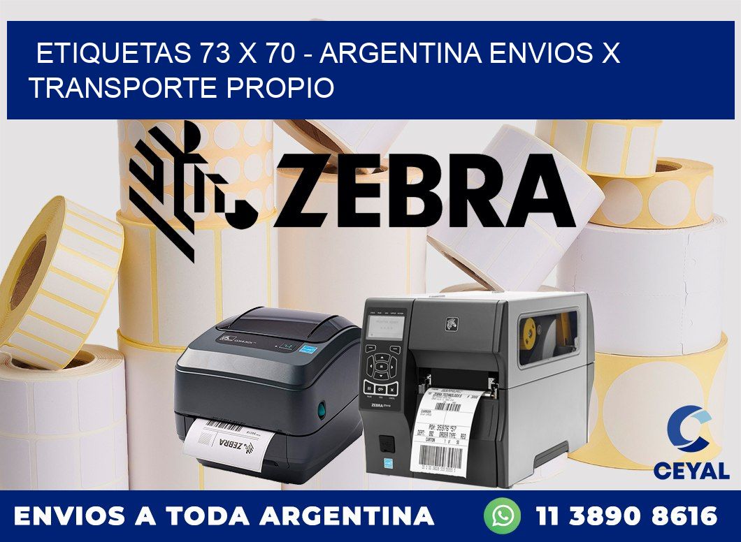 ETIQUETAS 73 x 70 – ARGENTINA ENVIOS X TRANSPORTE PROPIO