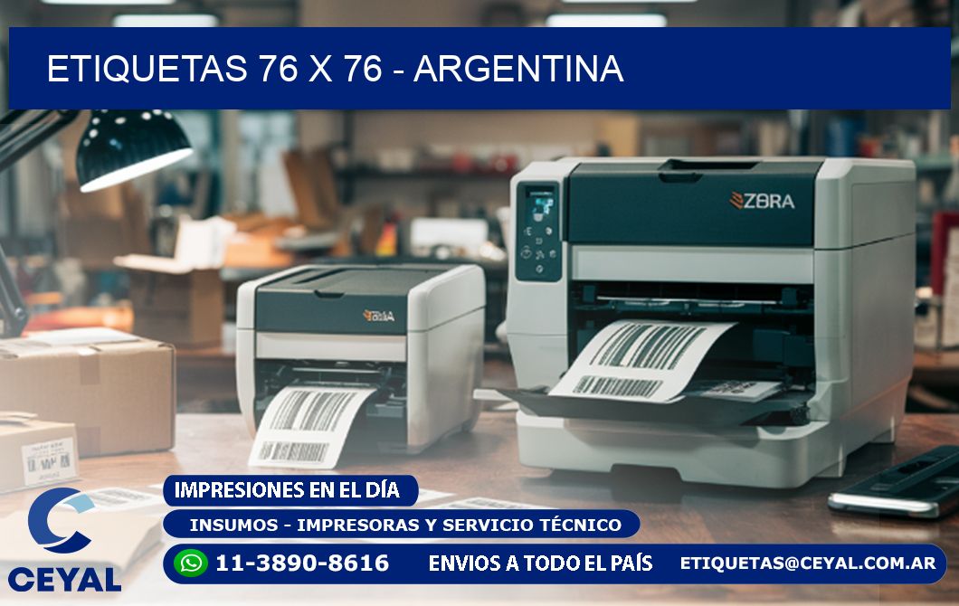 ETIQUETAS 76 x 76 - ARGENTINA