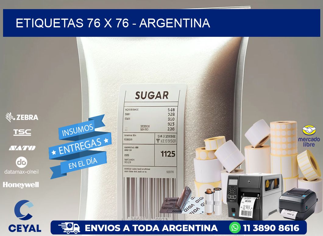 ETIQUETAS 76 x 76 - ARGENTINA