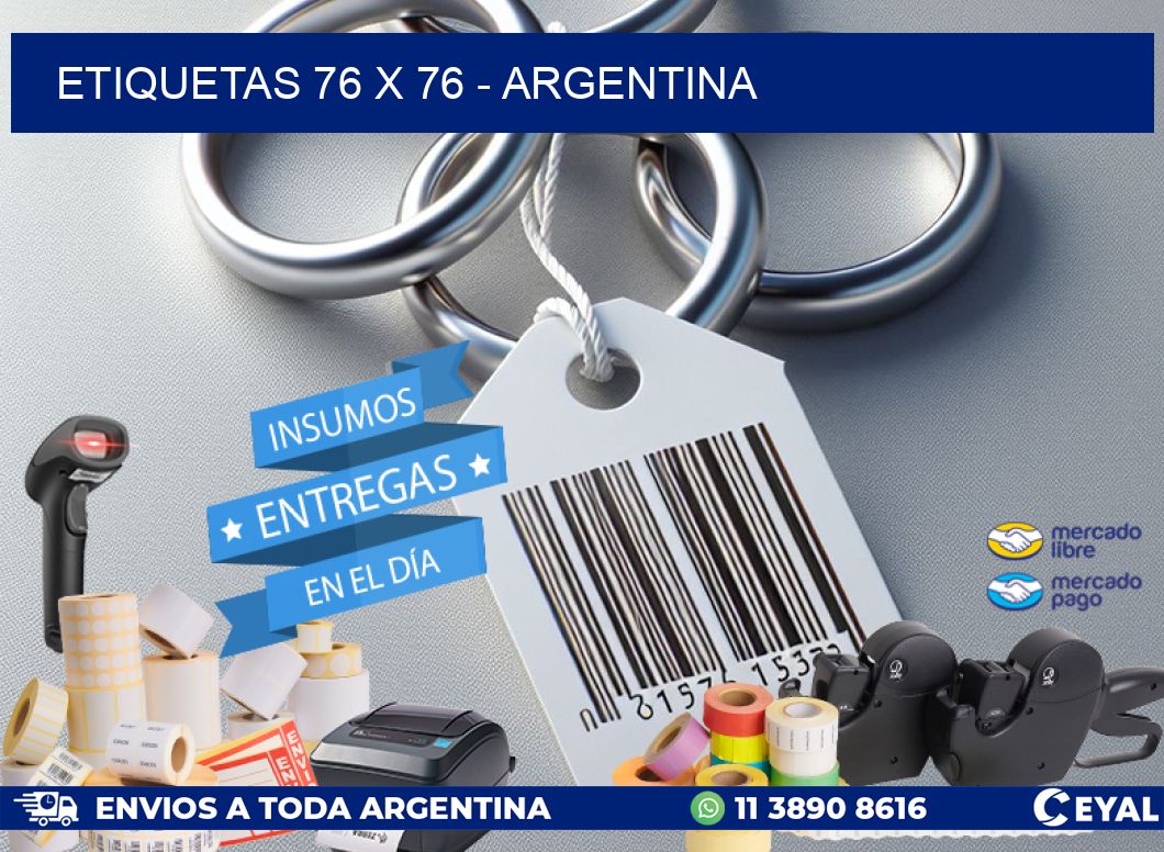 ETIQUETAS 76 x 76 - ARGENTINA