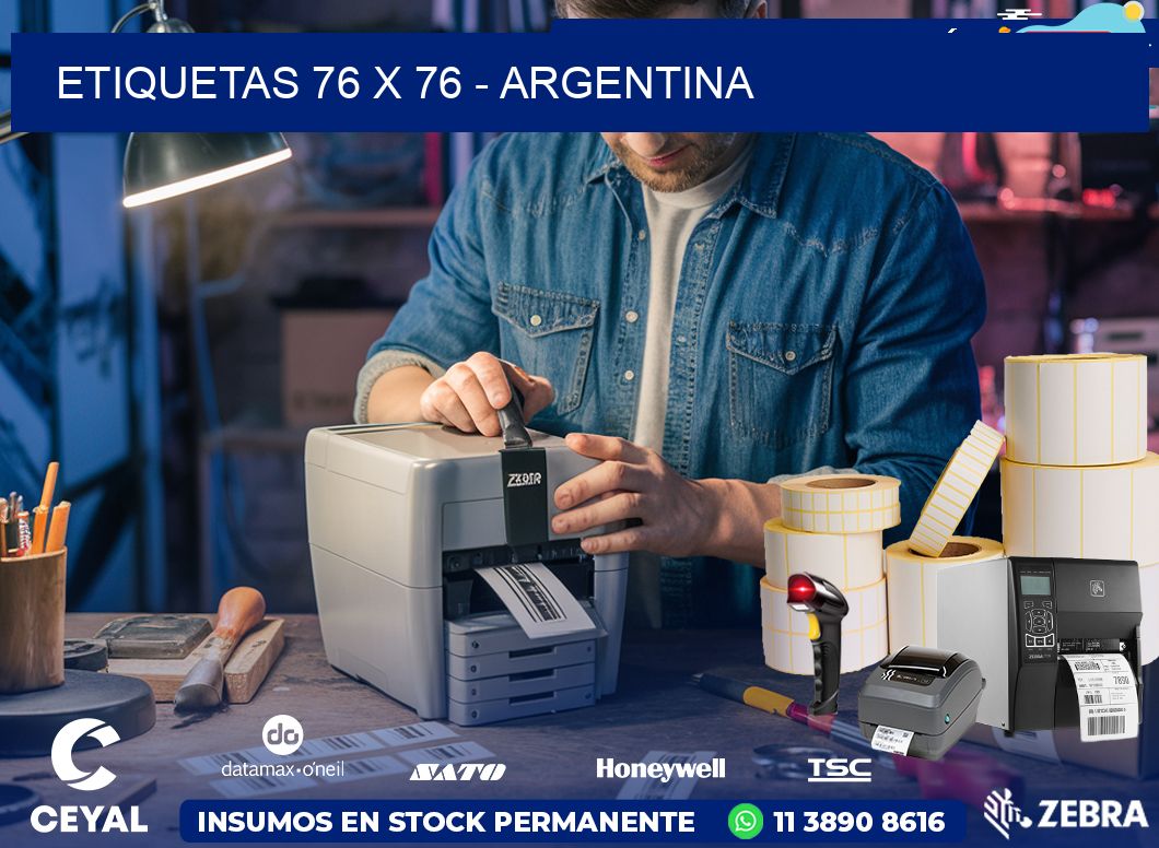 ETIQUETAS 76 x 76 - ARGENTINA