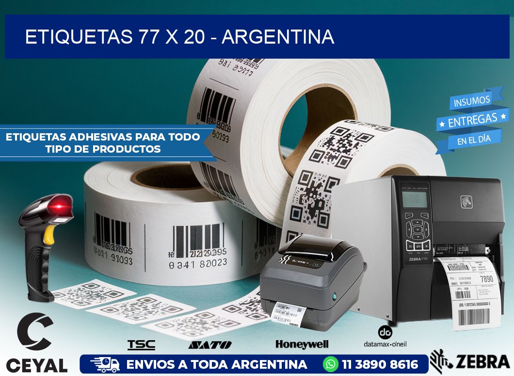 ETIQUETAS 77 x 20 – ARGENTINA