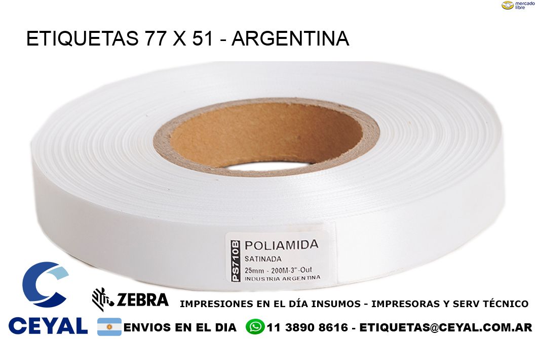 ETIQUETAS 77 x 51 - ARGENTINA