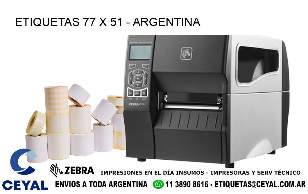 ETIQUETAS 77 x 51 - ARGENTINA