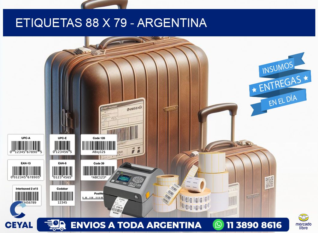 ETIQUETAS 88 x 79 - ARGENTINA