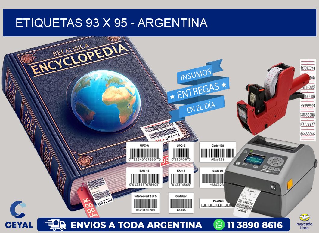 ETIQUETAS 93 x 95 - ARGENTINA