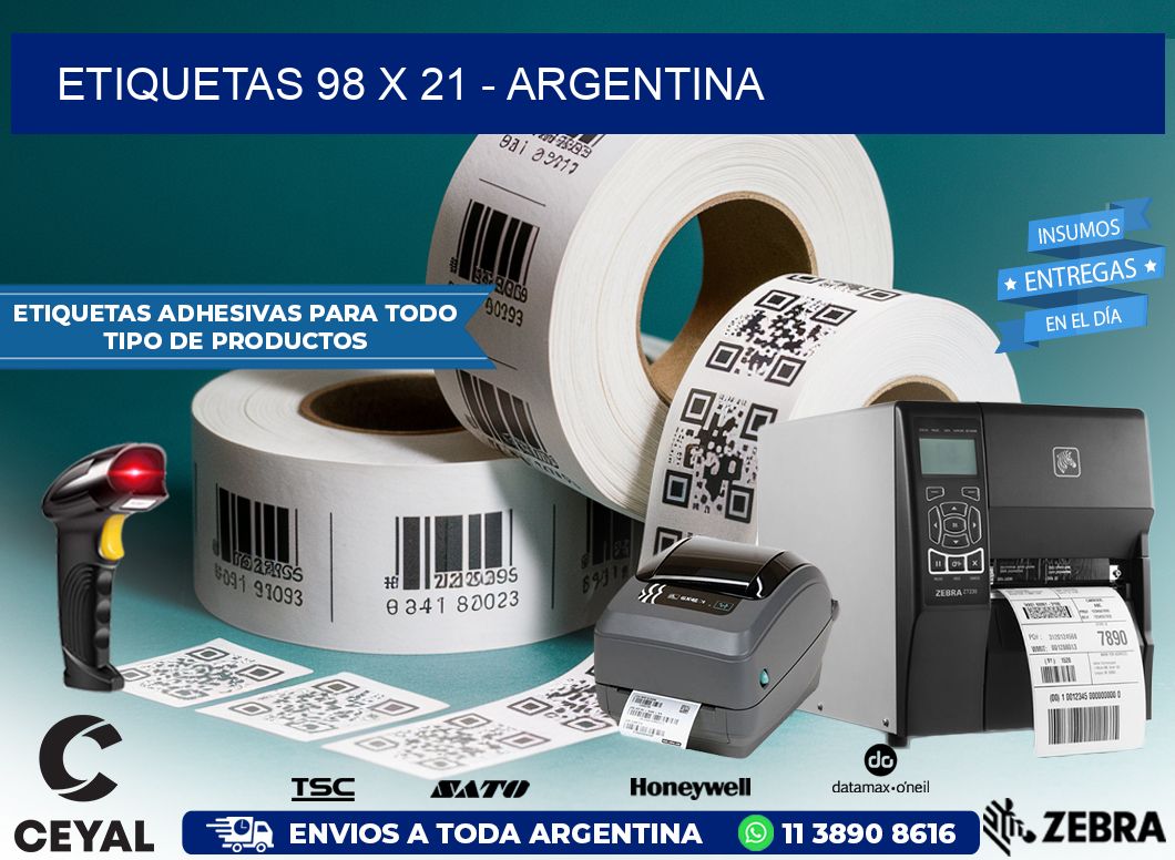 ETIQUETAS 98 x 21 – ARGENTINA