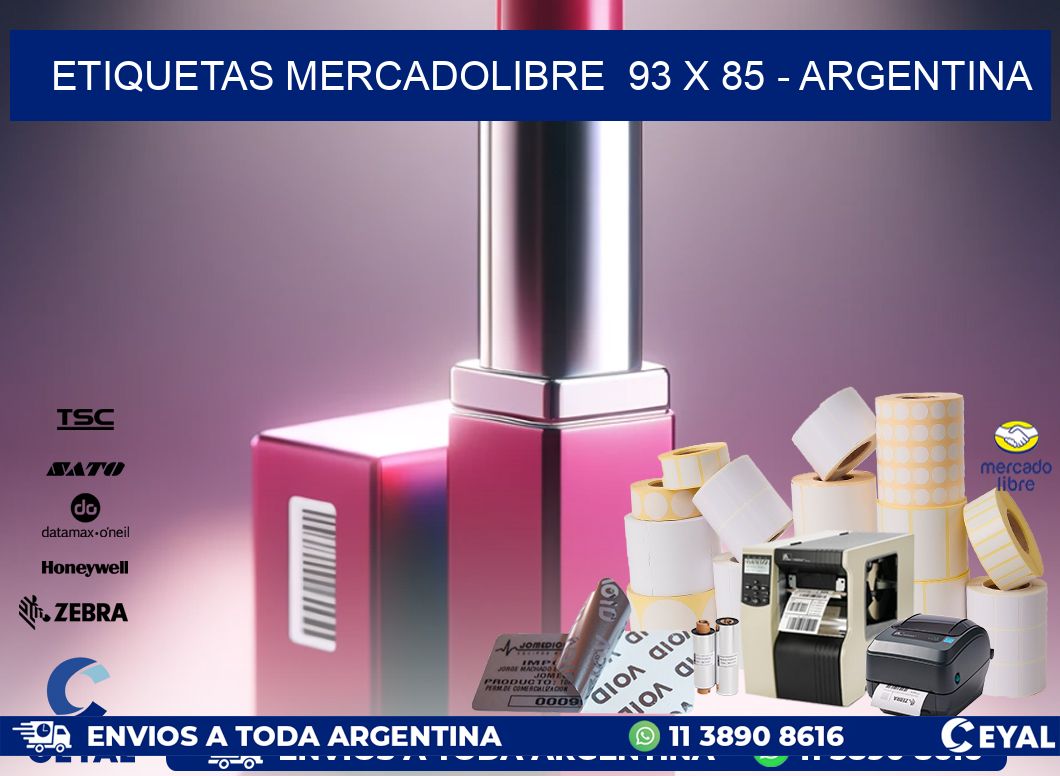 ETIQUETAS MERCADOLIBRE  93 x 85 – ARGENTINA