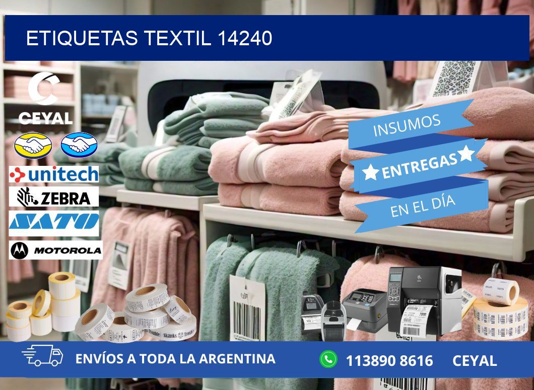 ETIQUETAS TEXTIL 14240