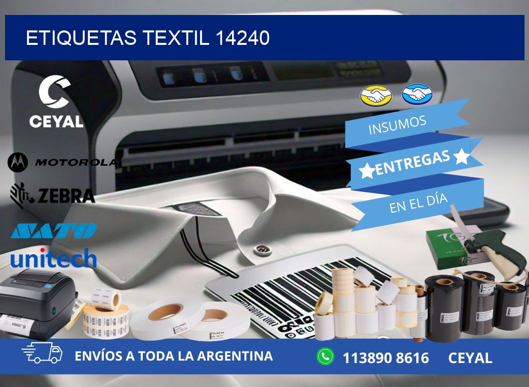 ETIQUETAS TEXTIL 14240