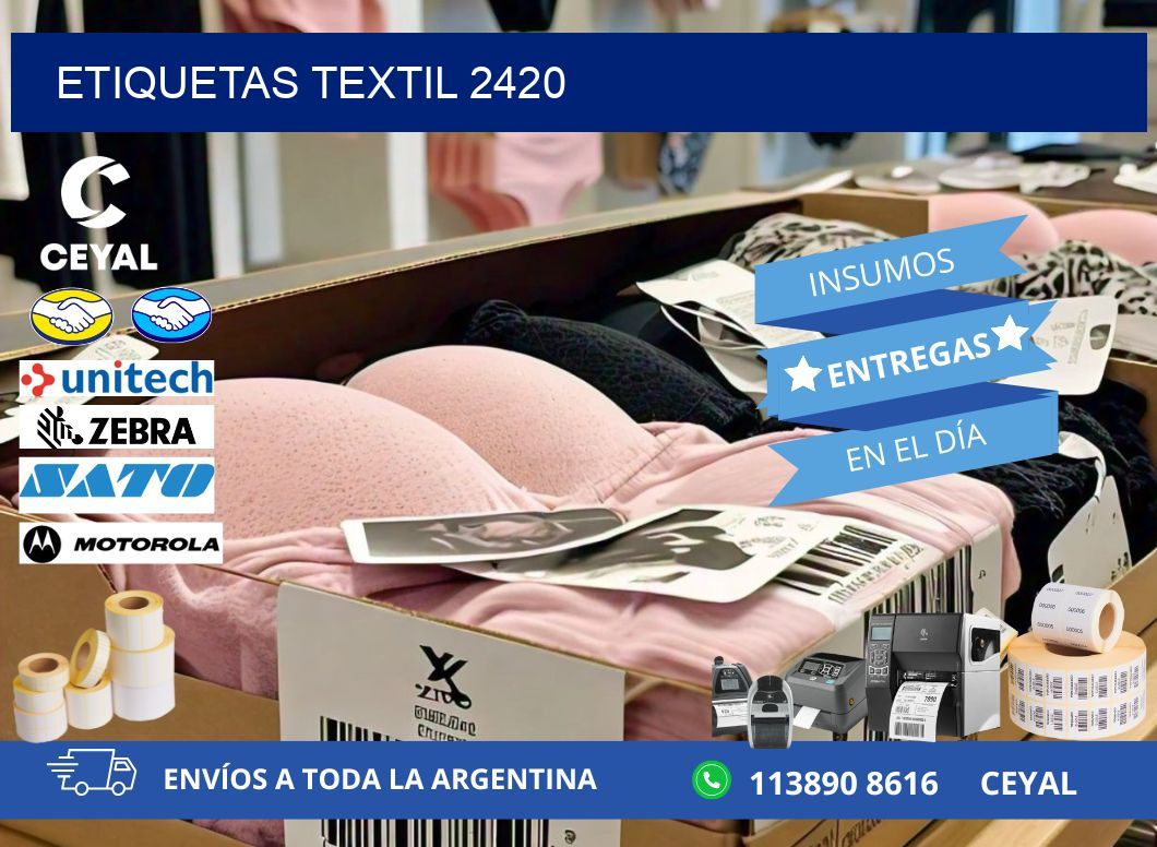 ETIQUETAS TEXTIL 2420