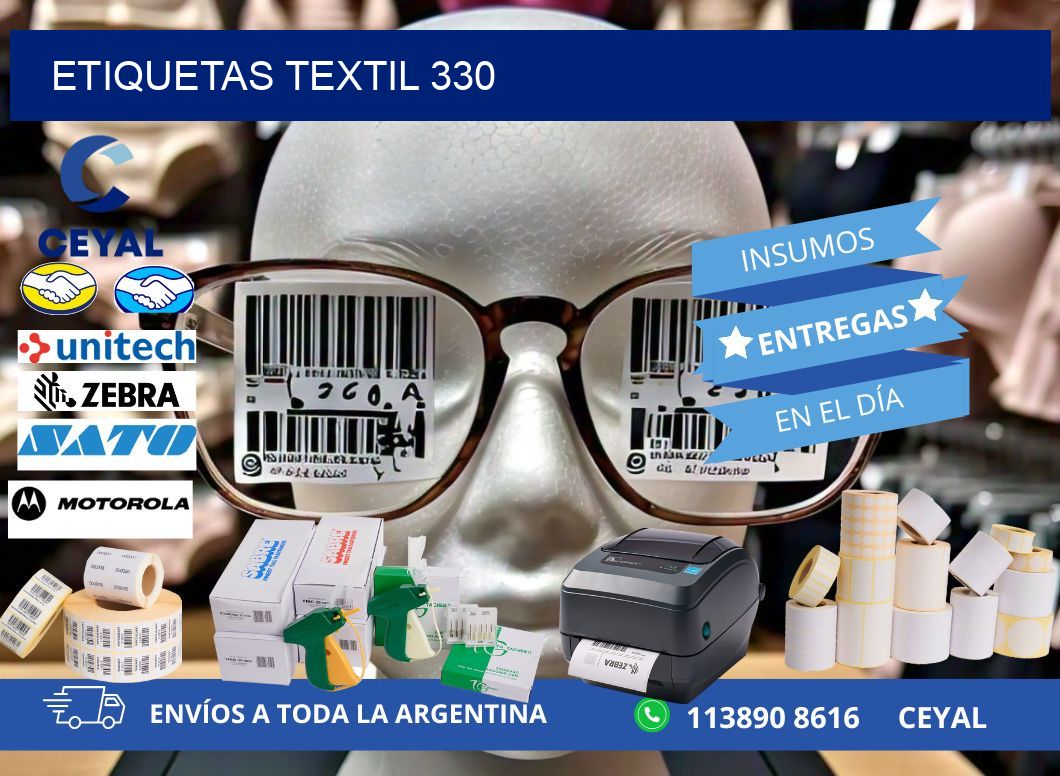 ETIQUETAS TEXTIL 330