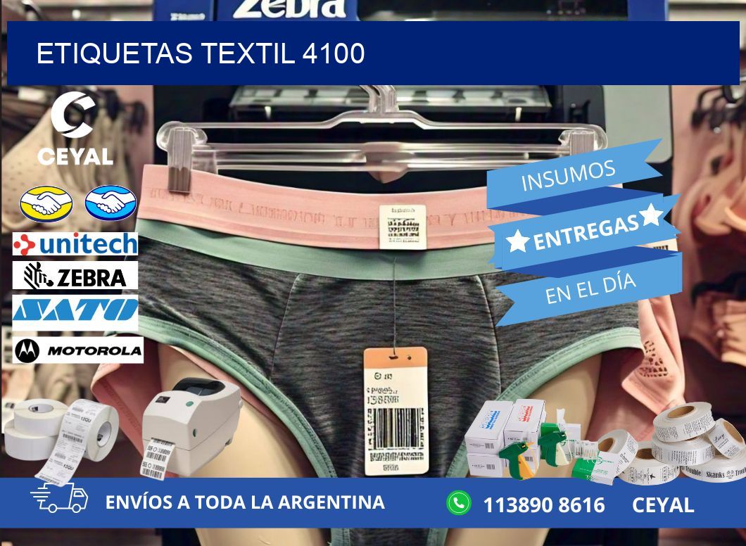 ETIQUETAS TEXTIL 4100