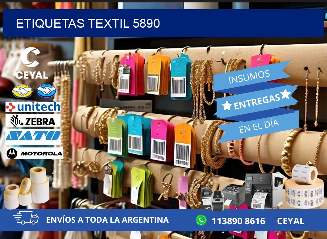 ETIQUETAS TEXTIL 5890