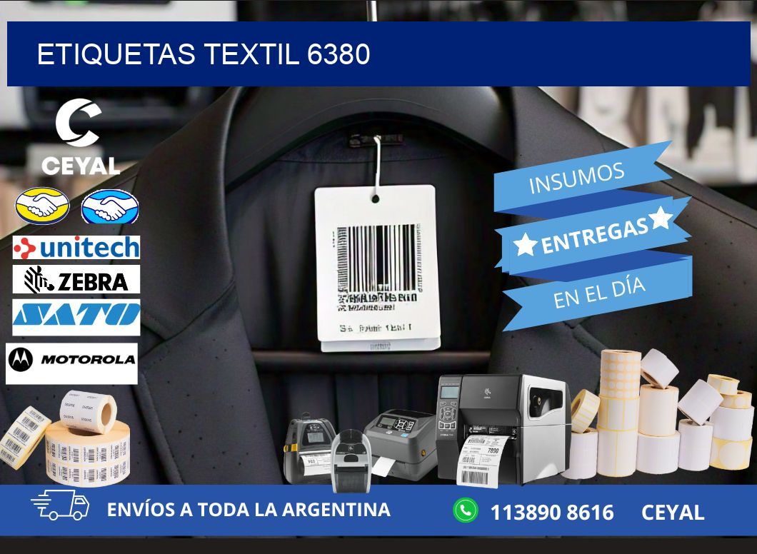 ETIQUETAS TEXTIL 6380