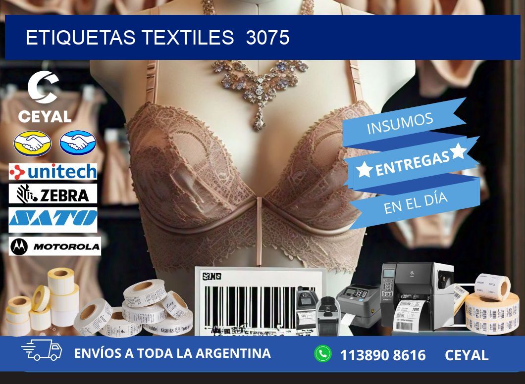 ETIQUETAS TEXTILES  3075