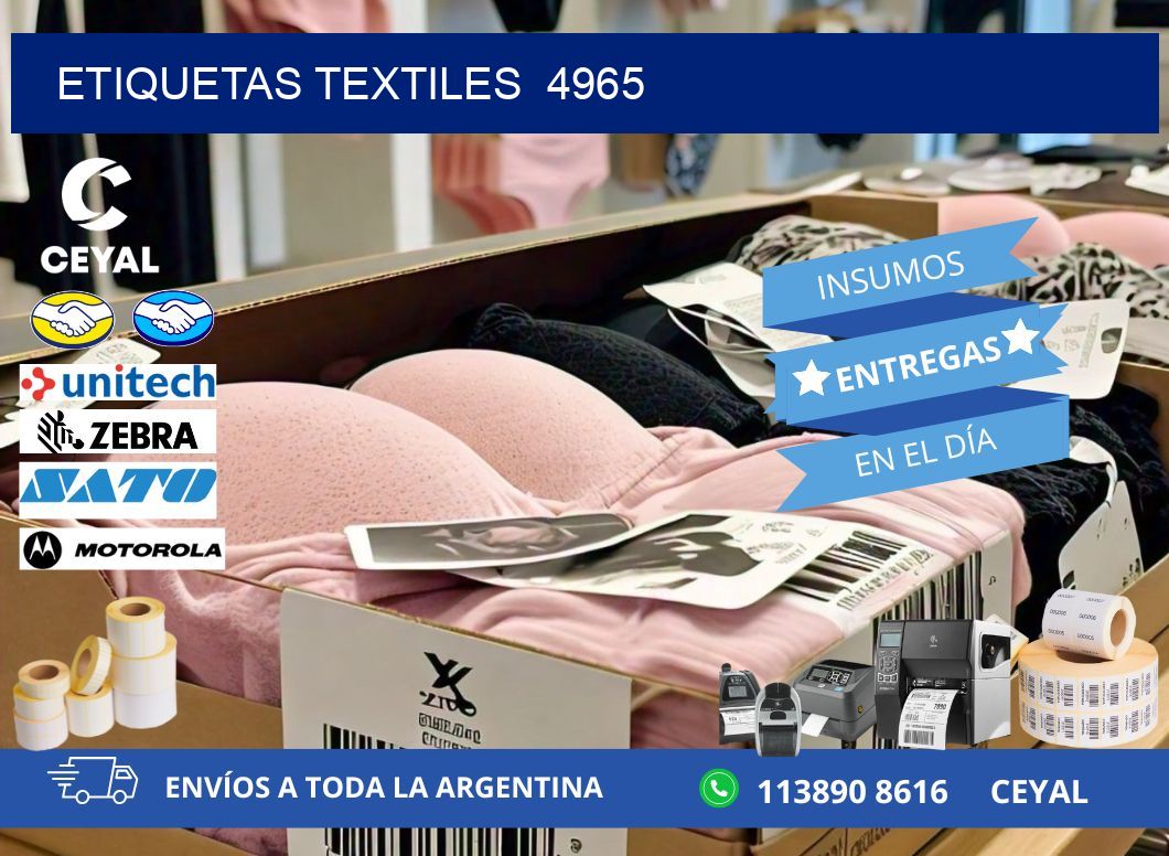 ETIQUETAS TEXTILES  4965