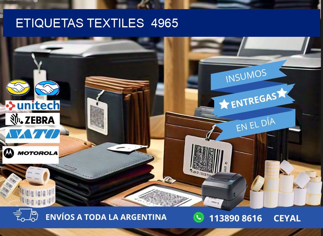 ETIQUETAS TEXTILES  4965